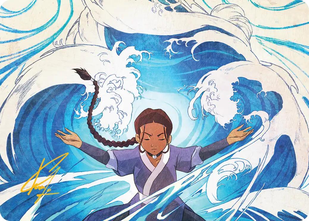 Katara, Water Tribe's Hope Art Card (Gold-Stamped Signature) [Avatar: The Last Airbender Art Series] | Exor Games Summserside