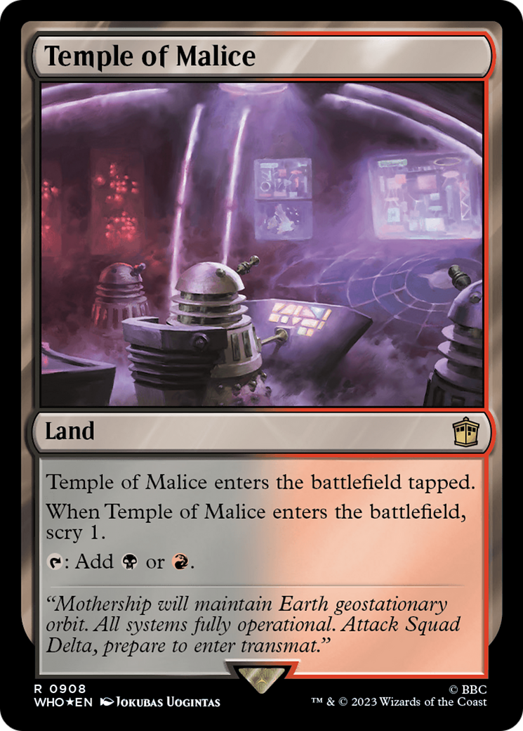 Temple of Malice (Surge Foil) [Doctor Who] | Exor Games Summserside