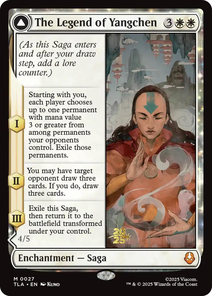 The Legend of Yangchen [Avatar: The Last Airbender Prerelease Cards] | Exor Games Summserside