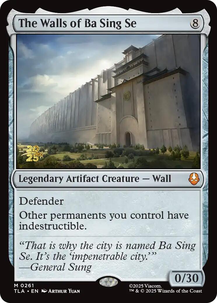 The Walls of Ba Sing Se [Avatar: The Last Airbender Prerelease Cards] | Exor Games Summserside