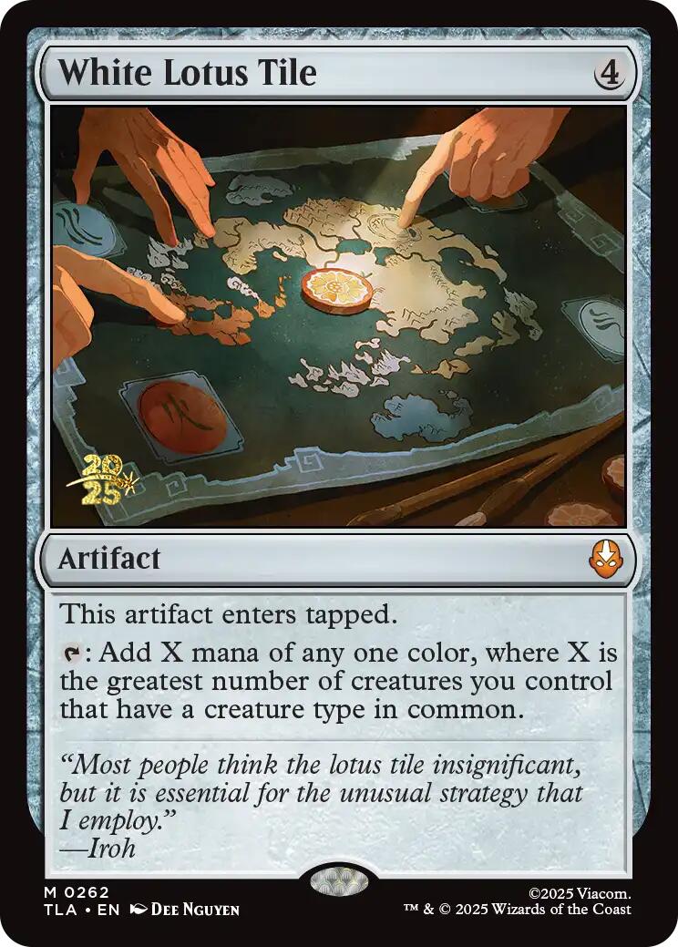 White Lotus Tile [Avatar: The Last Airbender Prerelease Cards] | Exor Games Summserside