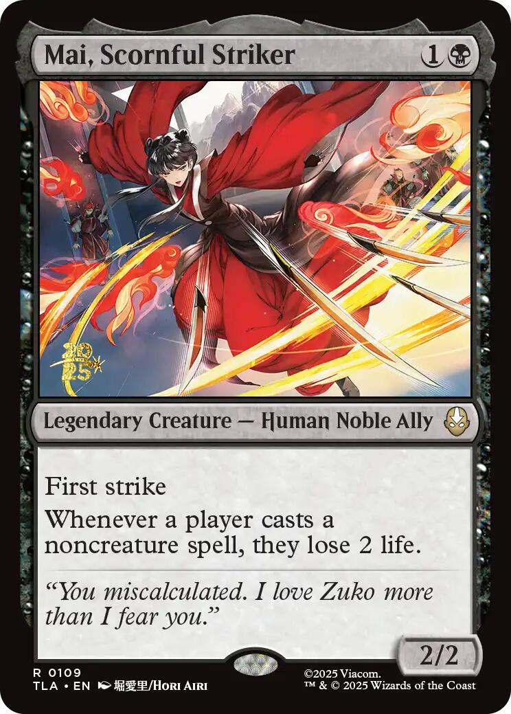Mai, Scornful Striker [Avatar: The Last Airbender Prerelease Cards] | Exor Games Summserside