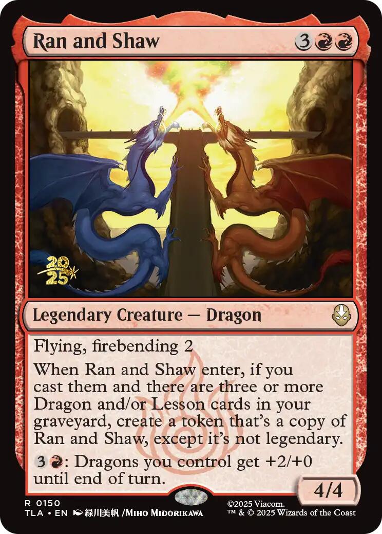 Ran and Shaw [Avatar: The Last Airbender Prerelease Cards] | Exor Games Summserside