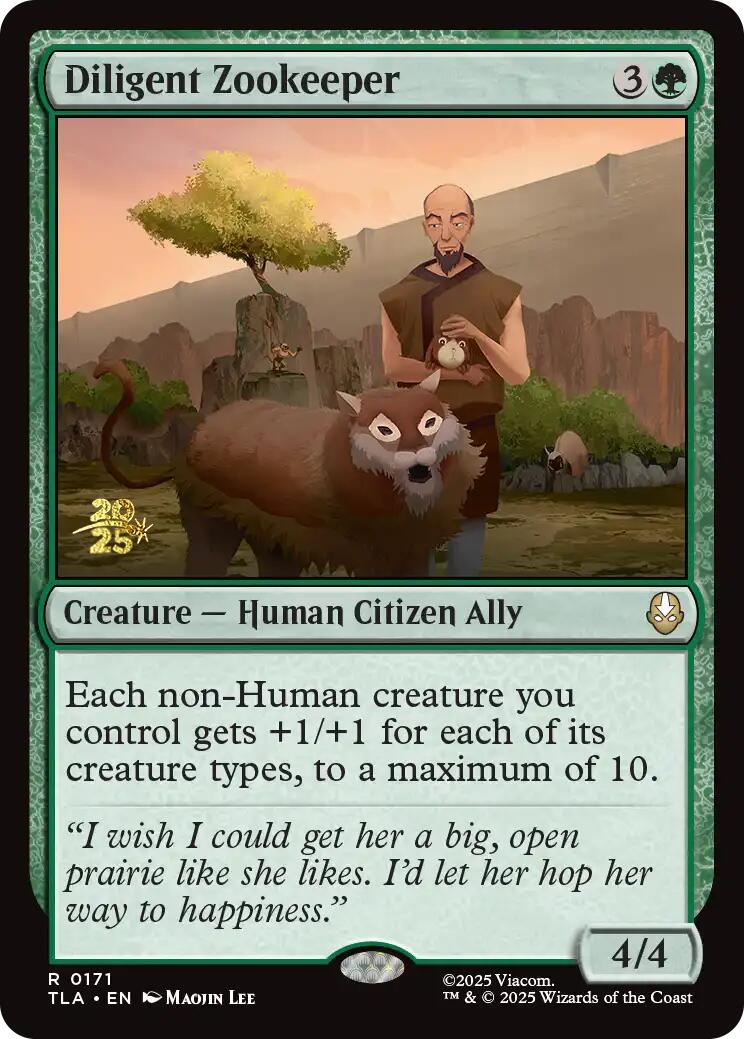 Diligent Zookeeper [Avatar: The Last Airbender Prerelease Cards] | Exor Games Summserside