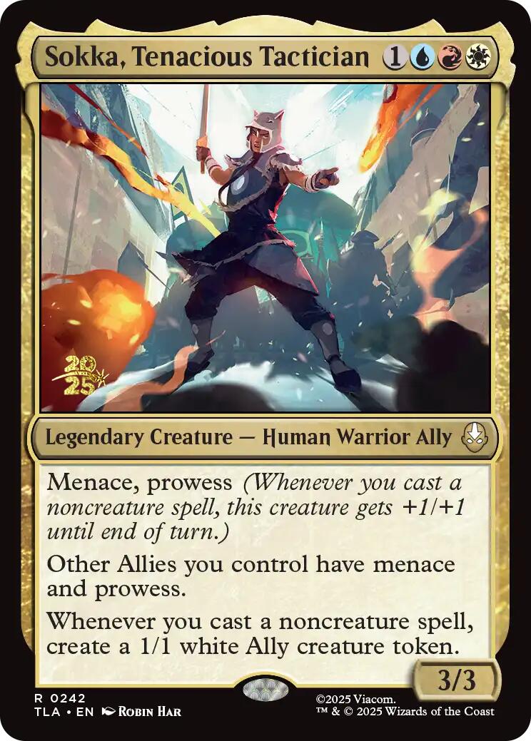 Sokka, Tenacious Tactician [Avatar: The Last Airbender Prerelease Cards] | Exor Games Summserside