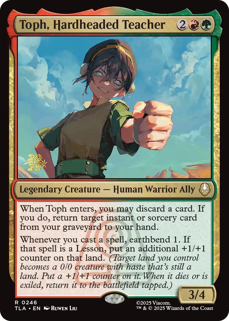 Toph, Hardheaded Teacher [Avatar: The Last Airbender Prerelease Cards] | Exor Games Summserside