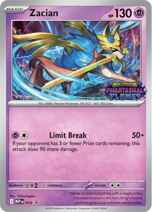 Zacian (015) (Prerelease) [Mega Evolution Promo] | Exor Games Summserside