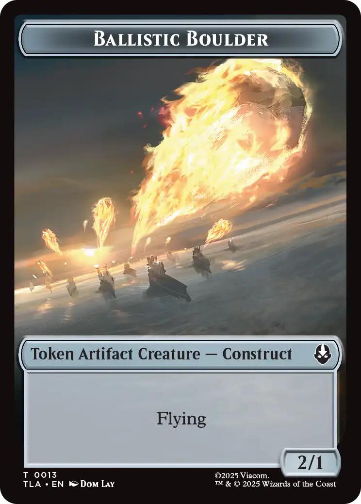 Ballistic Boulder // Soldier (0011) Double-Sided Token [Avatar: The Last Airbender Tokens] | Exor Games Summserside