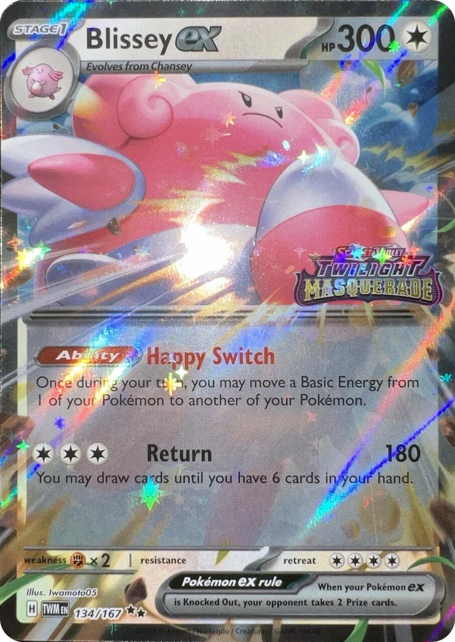 Blissey ex (134/167) (Cosmos Holo) [Scarlet & Violet: Twilight Masquerade] | Exor Games Summserside