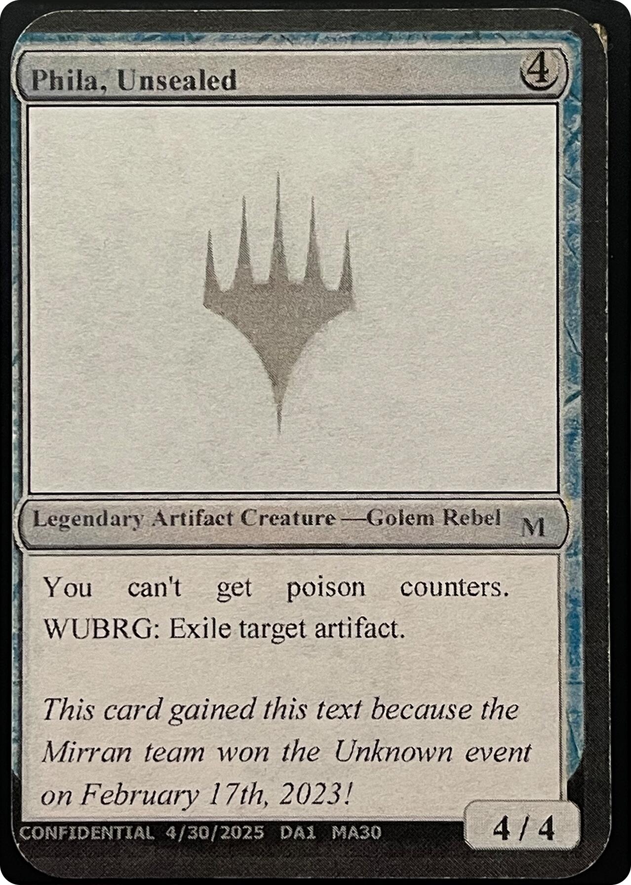 Phila, Unsealed (Reprint) [Unknown Event] | Exor Games Summserside