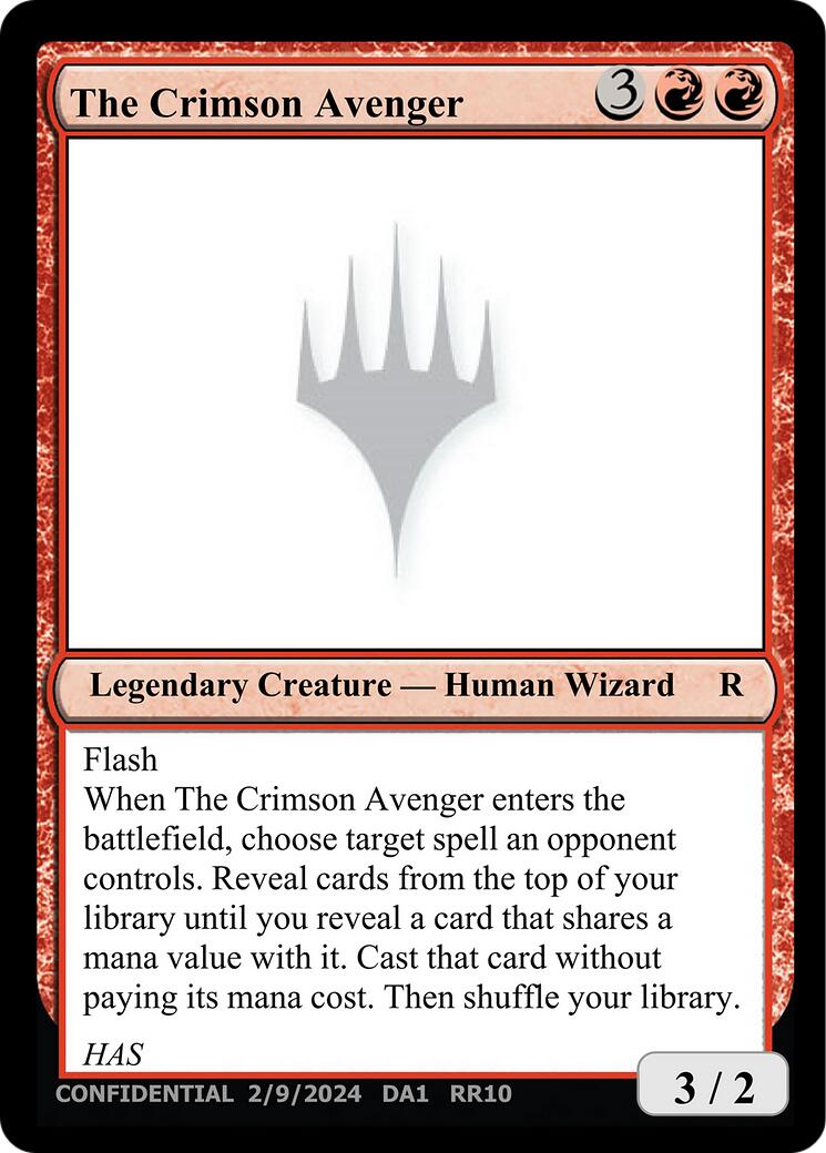 The Crimson Avenger [Unknown Event] | Exor Games Summserside