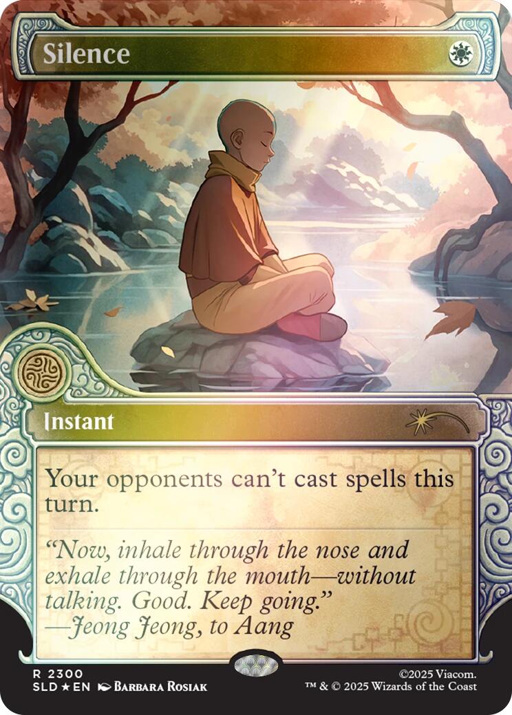 Silence (2300) (Rainbow Foil) [Secret Lair Drop Series] | Exor Games Summserside