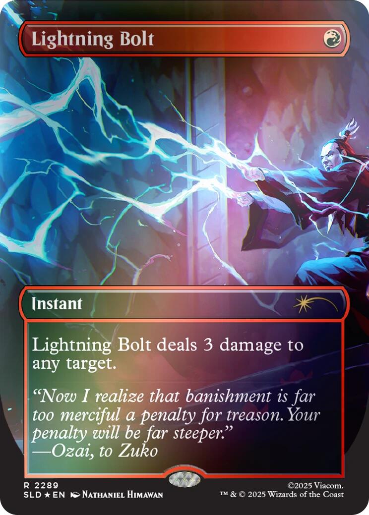 Lightning Bolt (2289) (Rainbow Foil) [Secret Lair Drop Series] | Exor Games Summserside