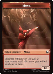 Monk // Clue (0017) Double-Sided Token [Avatar: The Last Airbender Tokens] | Exor Games Summserside