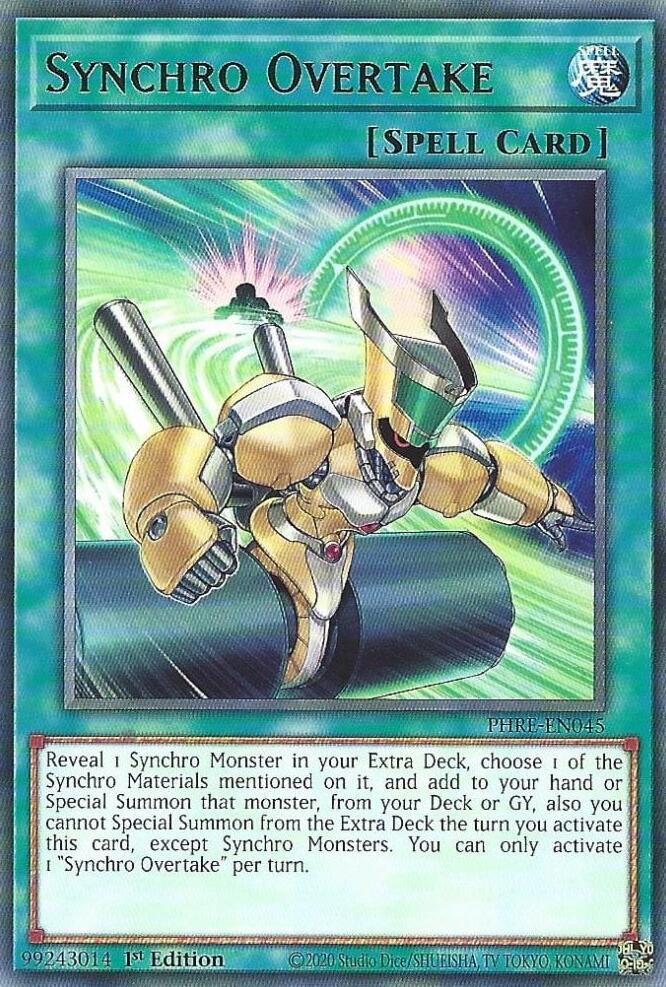 Synchro Overtake [PHRE-EN045] Rare | Exor Games Summserside