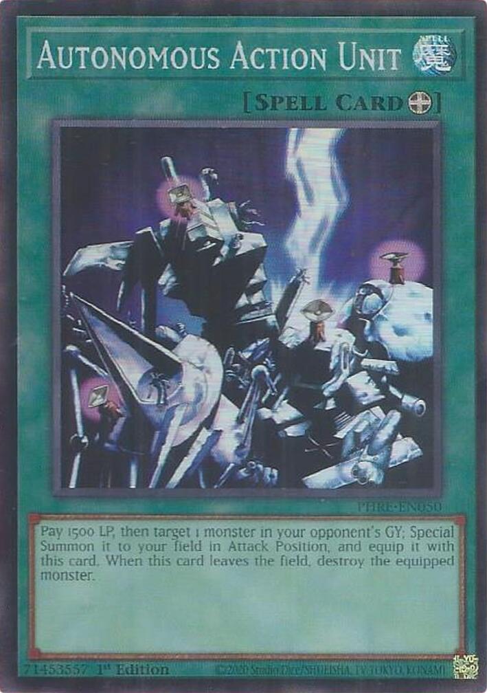Autonomous Action Unit (Super Rare) [PHRE-EN050] Super Rare | Exor Games Summserside