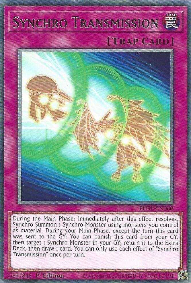 Synchro Transmission [PHRE-EN060] Rare | Exor Games Summserside