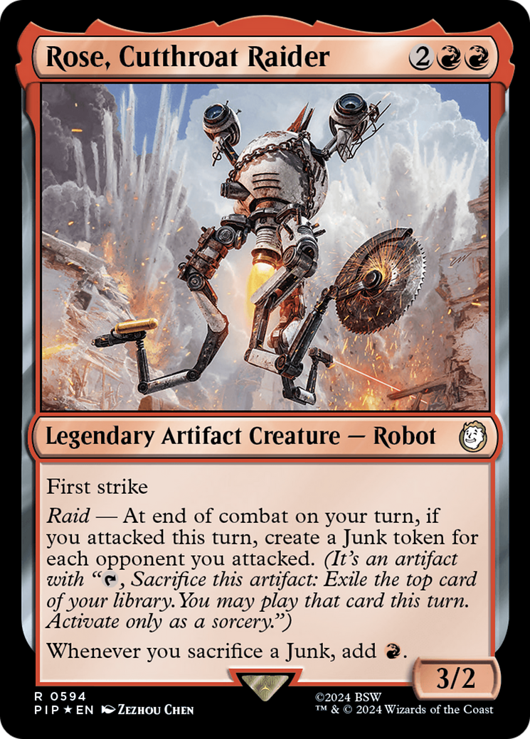 Rose, Cutthroat Raider (Surge Foil) [Fallout] | Exor Games Summserside