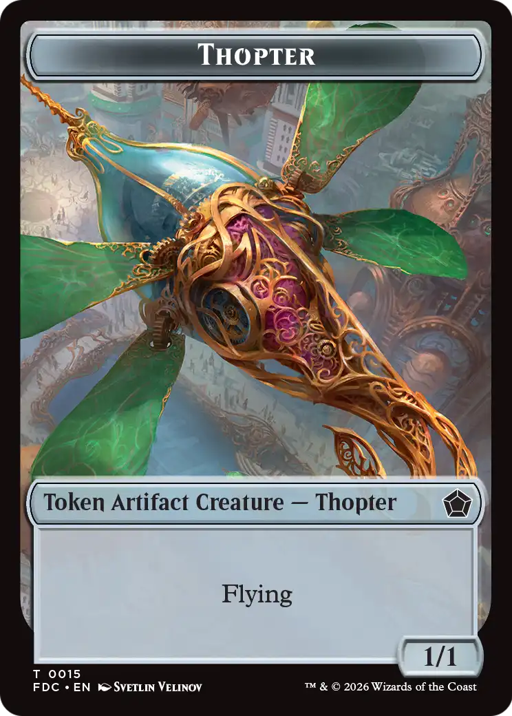 Thopter // Myr Double-Sided Token [Foundations Commander Tokens] | Exor Games Summserside