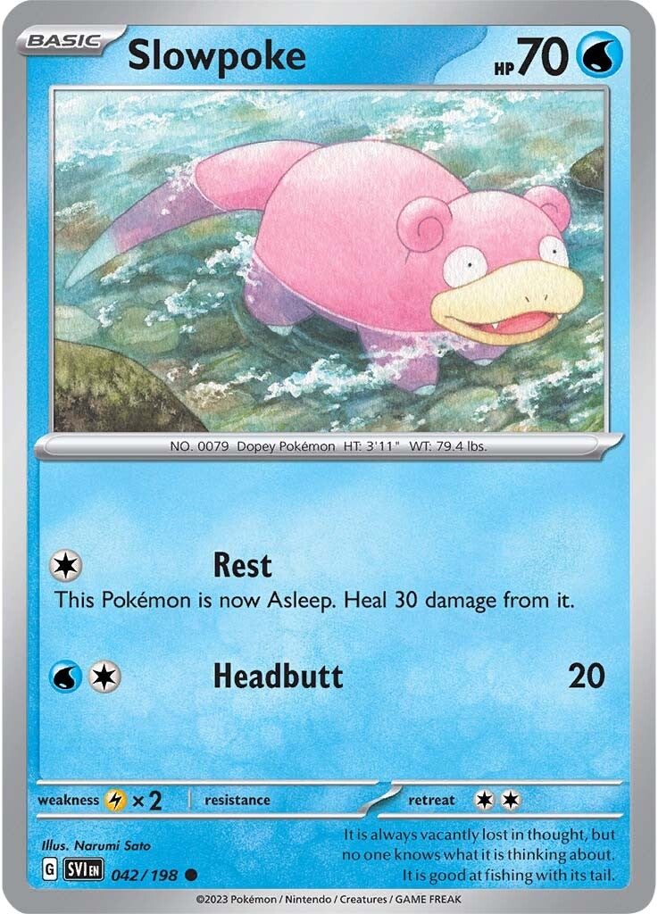 Slowpoke (042/198) [Scarlet & Violet: Base Set] | Exor Games Summserside