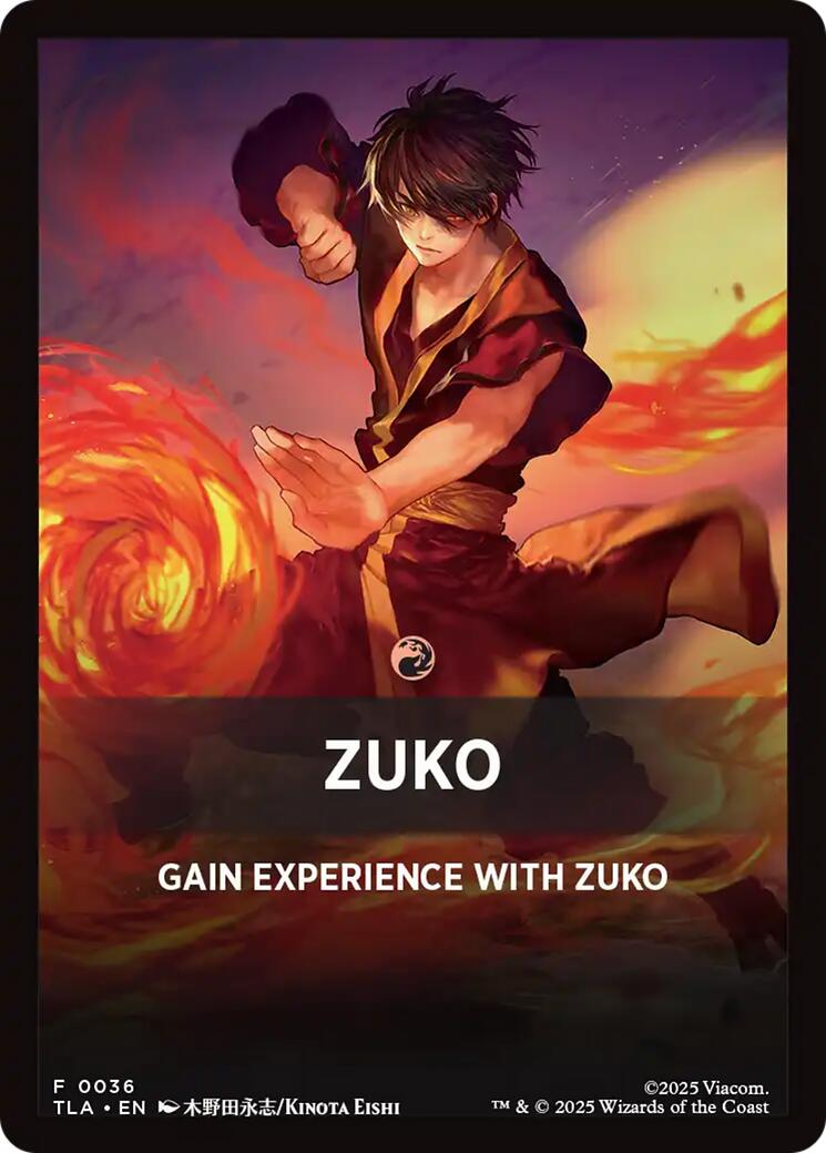 Zuko Theme Card [Avatar: The Last Airbender Tokens] | Exor Games Summserside