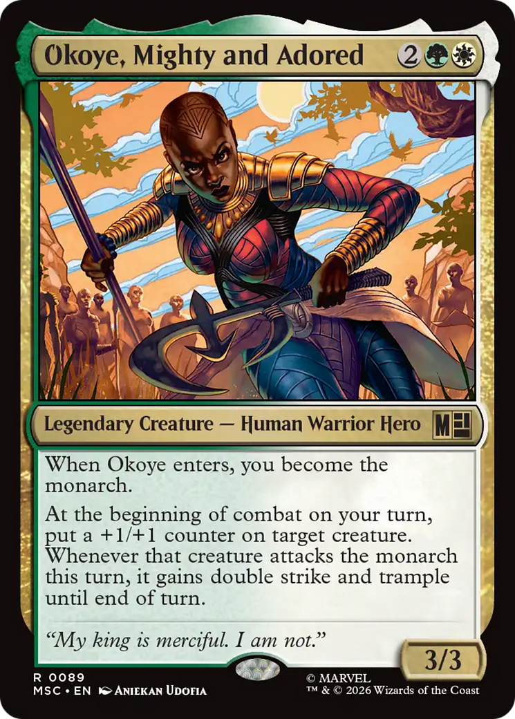 Okoye, Mighty and Adored (Surge Foil) [Marvel Super Heroes Commander] | Exor Games Summserside