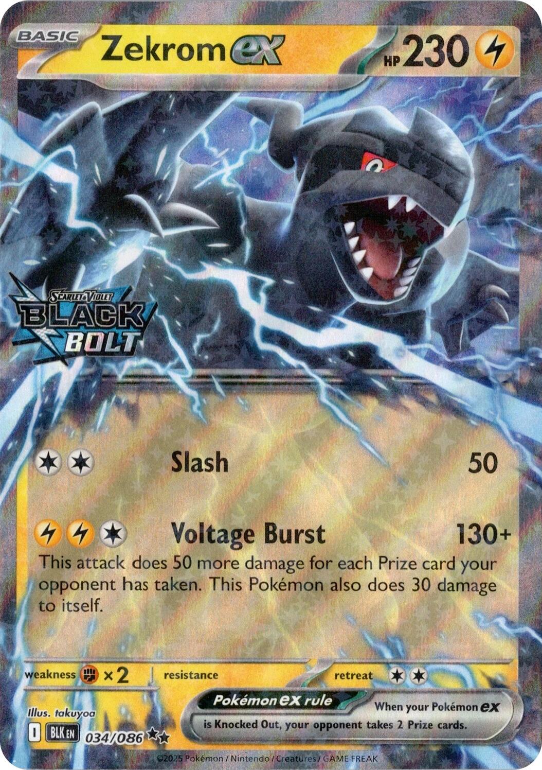Zekrom ex (034/086) (Black Bolt Stamped) [Miscellaneous Cards] | Exor Games Summserside