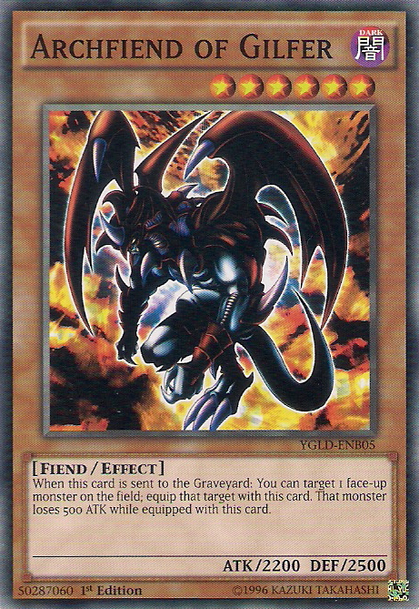 Archfiend of Gilfer [YGLD-ENB05] Common | Exor Games Summserside