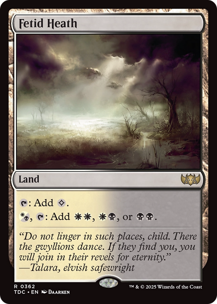 Fetid Heath [Tarkir: Dragonstorm Commander] | Exor Games Summserside