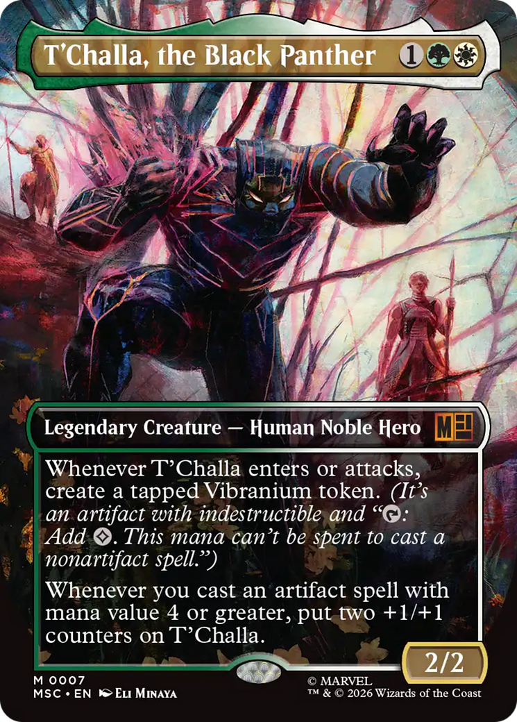 T'Challa, the Black Panther (Borderless) [Marvel Super Heroes Commander] | Exor Games Summserside