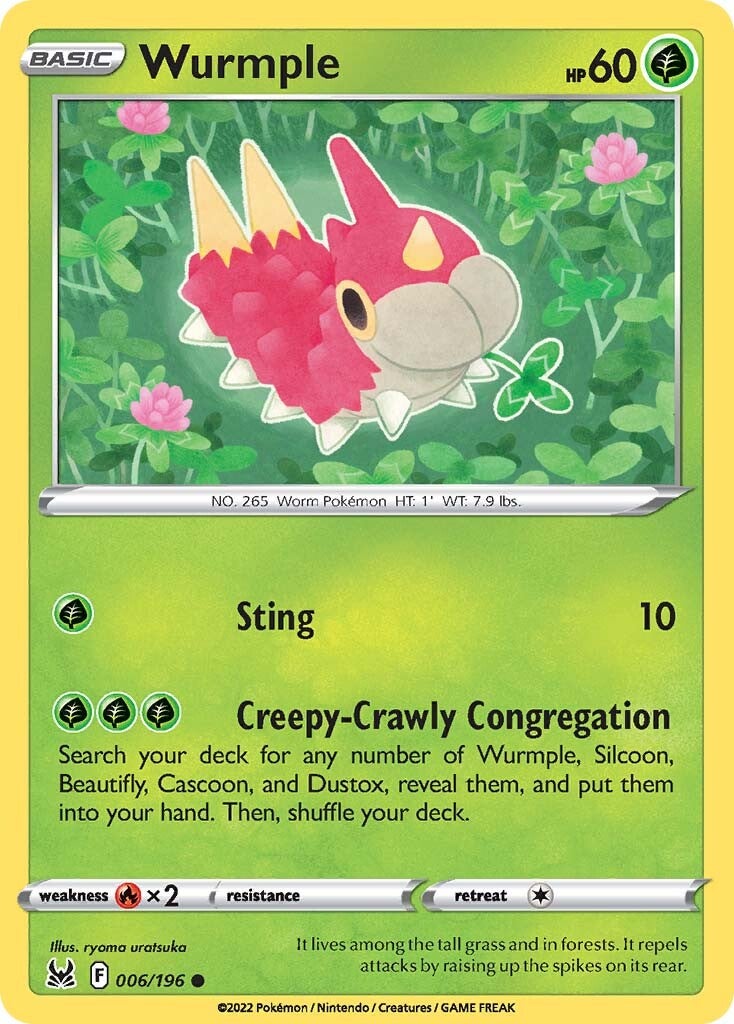 Wurmple (006/196) [Sword & Shield: Lost Origin] | Exor Games Summserside