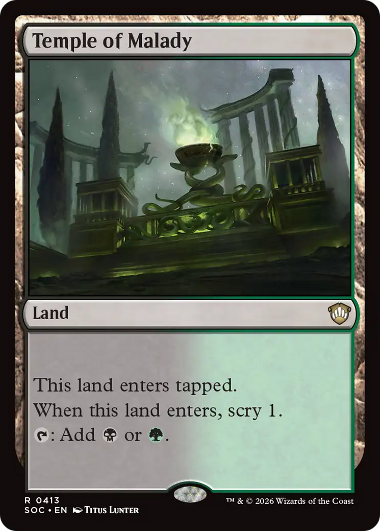 Temple of Malady [Secrets of Strixhaven Commander] | Exor Games Summserside