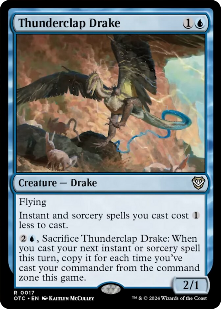 Thunderclap Drake [Outlaws of Thunder Junction Commander] | Exor Games Summserside