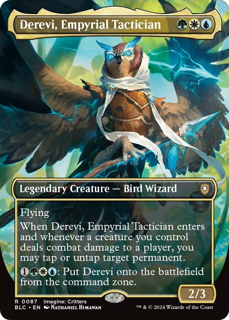 Derevi, Empyrial Tactician (Borderless) [Bloomburrow Commander] | Exor Games Summserside