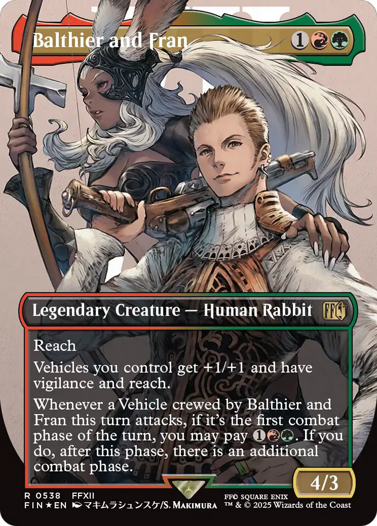 Balthier and Fran (Borderless) (Surge Foil) [FINAL FANTASY] | Exor Games Summserside
