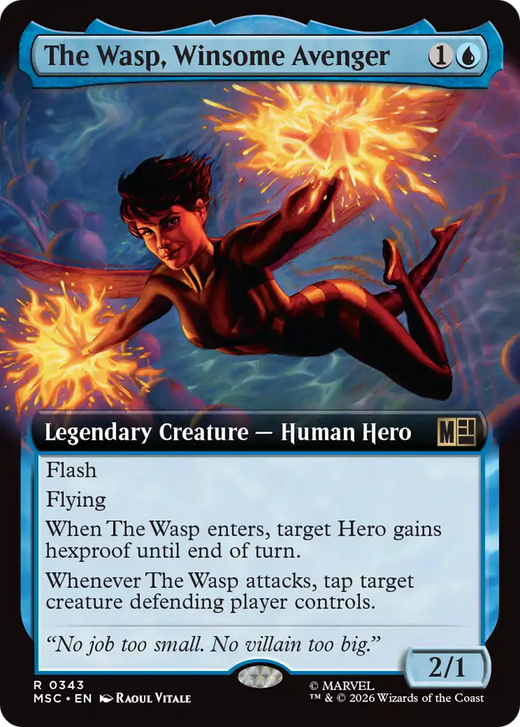 The Wasp, Winsome Avenger (Extended Art) [Marvel Super Heroes Commander] | Exor Games Summserside