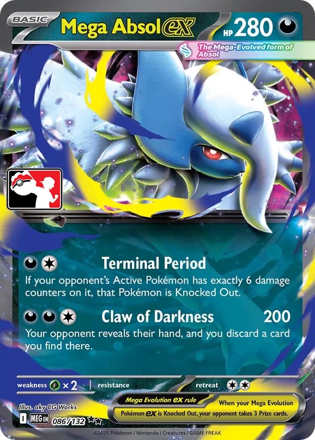 Mega Absol ex (086/132) [Prize Pack Series Seven] | Exor Games Summserside
