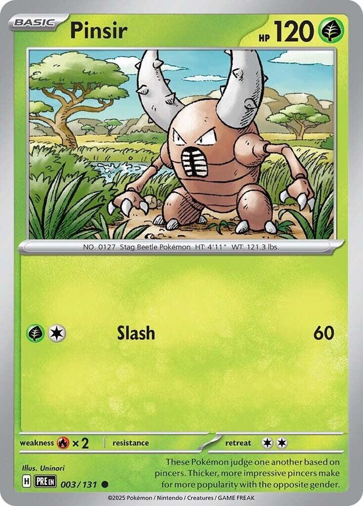 Pinsir (003/131) [Scarlet & Violet: Prismatic Evolutions] | Exor Games Summserside