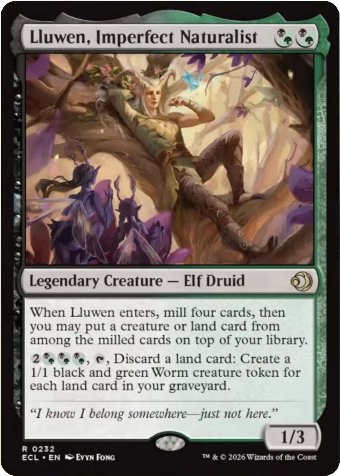 Lluwen, Imperfect Naturalist [Lorwyn Eclipsed] | Exor Games Summserside