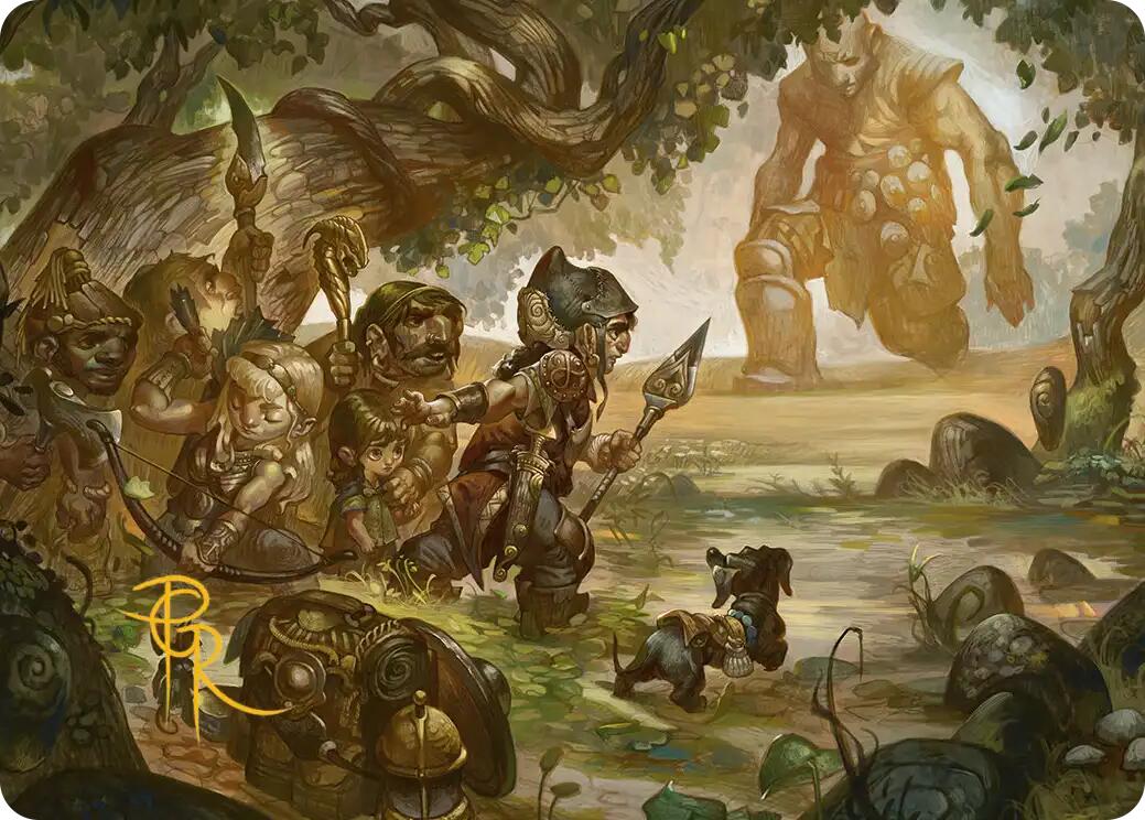 Protective Response Art Card (Gold-Stamped Signature) [Lorwyn Eclipsed Art Series] | Exor Games Summserside
