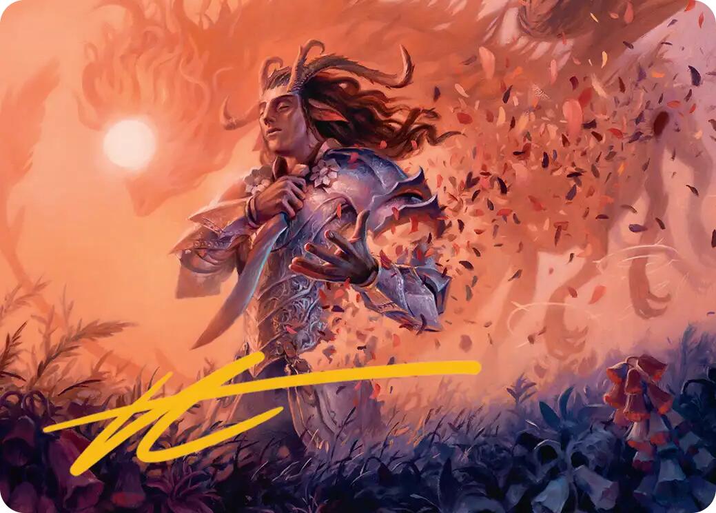 Rhys, the Evermore Art Card (Gold-Stamped Signature) [Lorwyn Eclipsed Art Series] | Exor Games Summserside
