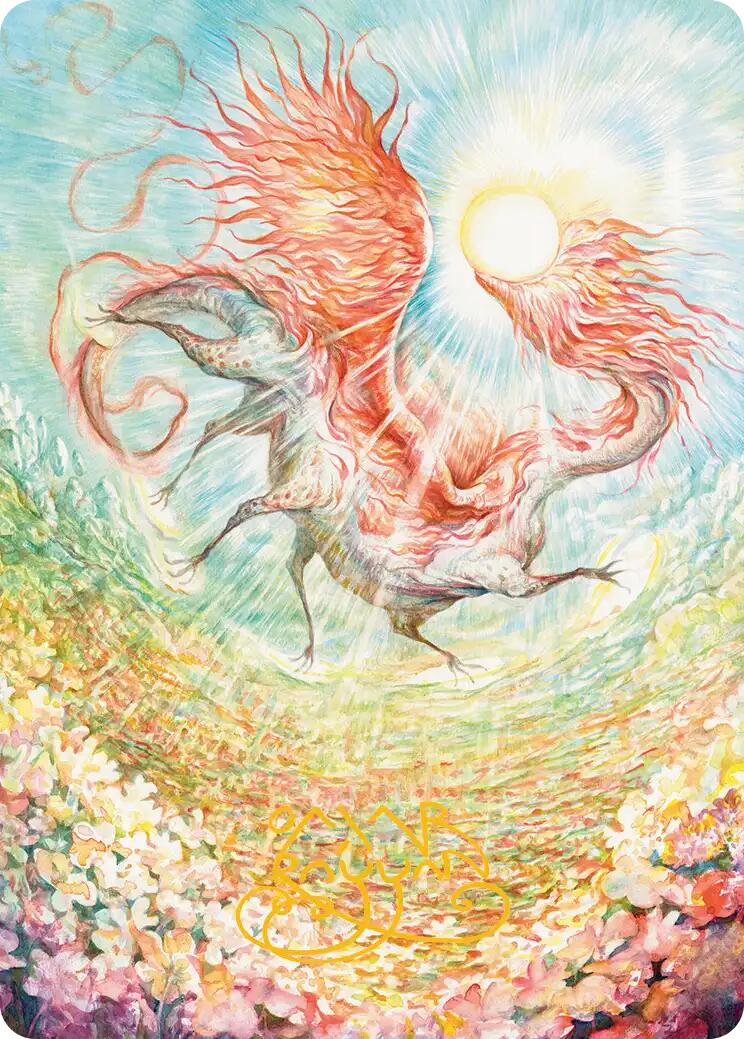 Eirdu, Carrier of Dawn Art Card (Gold-Stamped Signature) [Lorwyn Eclipsed Art Series] | Exor Games Summserside