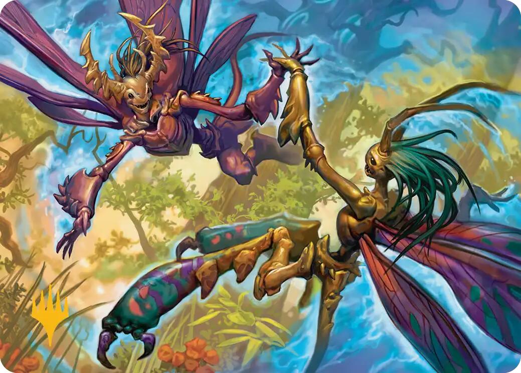 Illusion Spinners Art Card (Gold-Stamped Planeswalker Symbol) [Lorwyn Eclipsed Art Series] | Exor Games Summserside