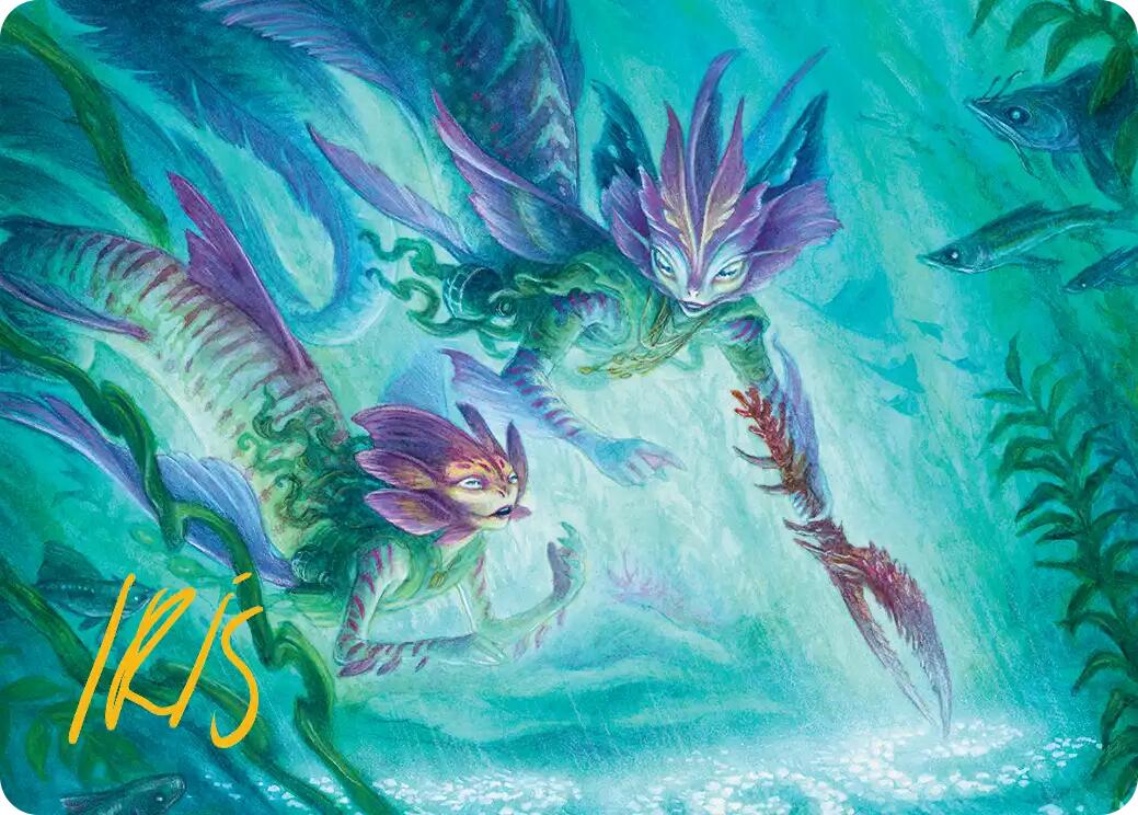Silvergill Mentor Art Card (Gold-Stamped Signature) [Lorwyn Eclipsed Art Series] | Exor Games Summserside