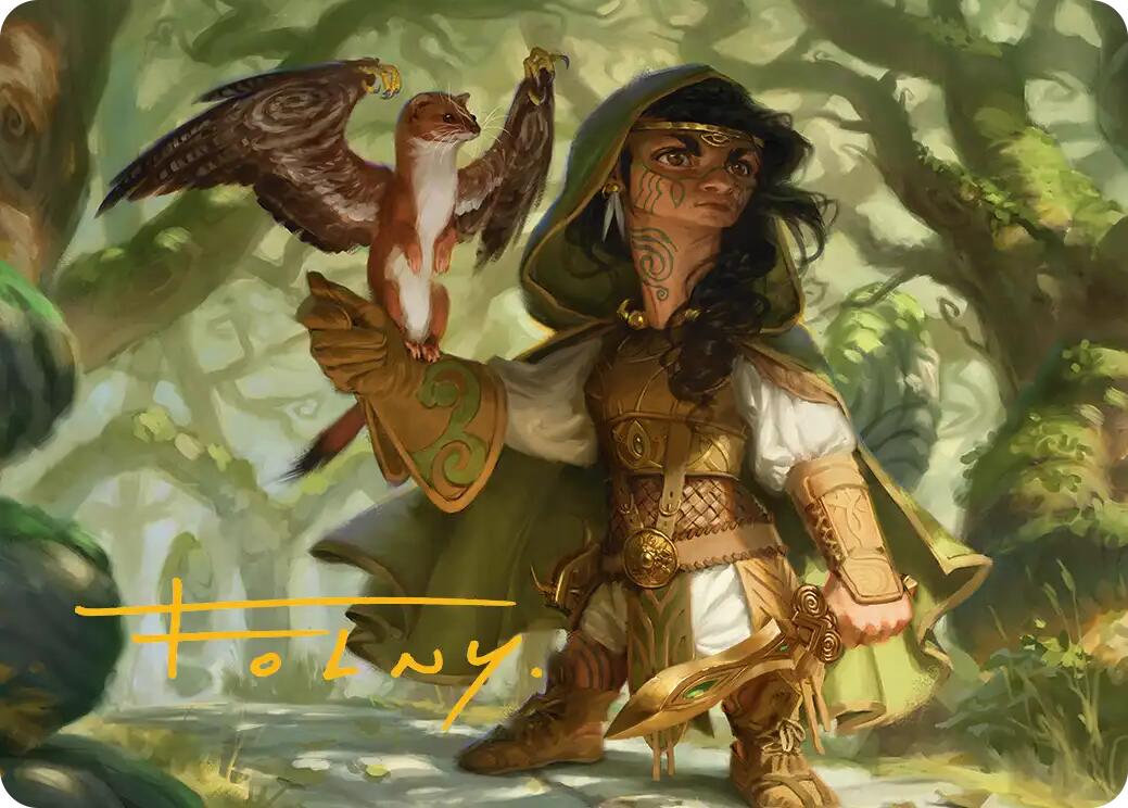 Crossroads Watcher Art Card (Gold-Stamped Signature) [Lorwyn Eclipsed Art Series] | Exor Games Summserside