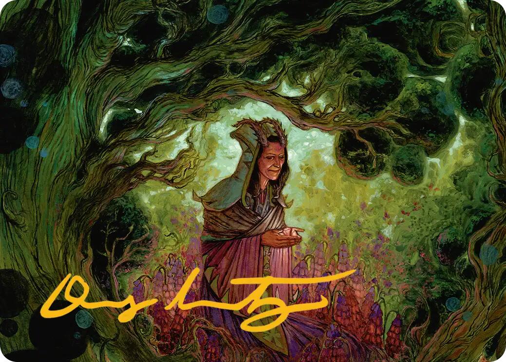 Bloom Tender Art Card (Gold-Stamped Signature) [Lorwyn Eclipsed Art Series] | Exor Games Summserside