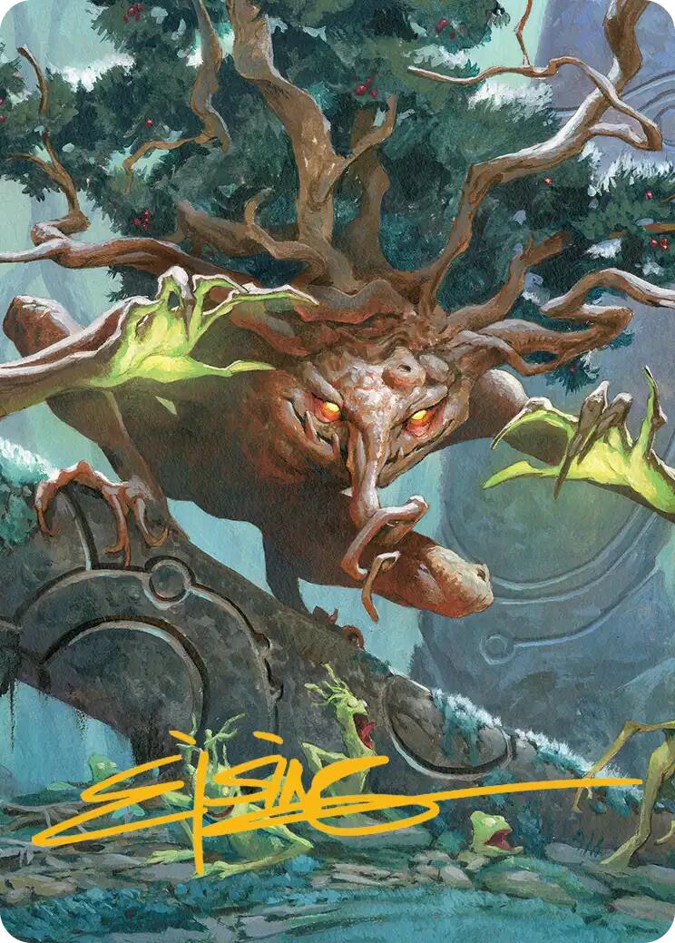 Ferrafor, Young Yew Art Card (Gold-Stamped Signature) [Lorwyn Eclipsed Art Series] | Exor Games Summserside