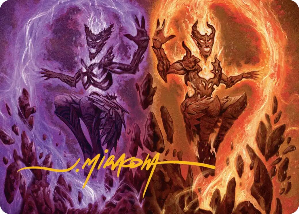 Fire Covenant Art Card (Gold-Stamped Signature) [Lorwyn Eclipsed Art Series] | Exor Games Summserside