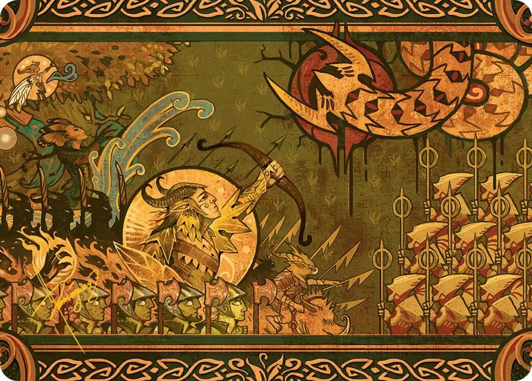 Chronicle of Victory Art Card (Gold-Stamped Signature) [Lorwyn Eclipsed Art Series] | Exor Games Summserside