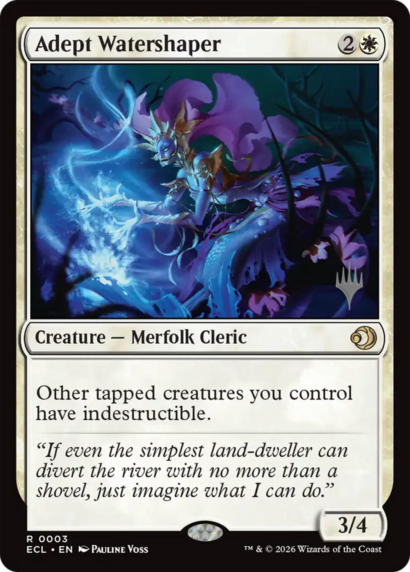 Adept Watershaper [Lorwyn Eclipsed Promos] | Exor Games Summserside